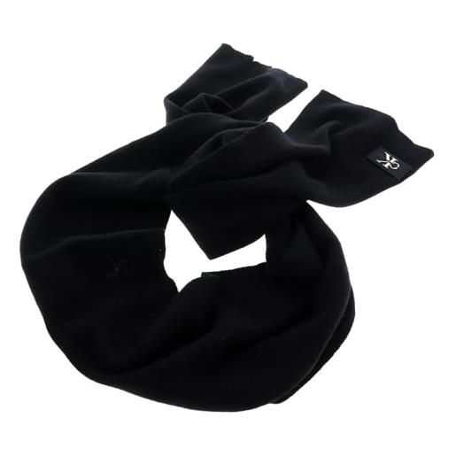 Calvin Klein monologo rubber patch scarf k50k511742 sciarpe, nero (black), os uomo