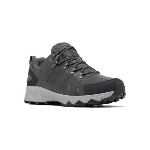 Columbia peakfreak ii outdry leather - scarpe da trekking ed escursionismo a vita bassa, ti grey steel, dark grey, 