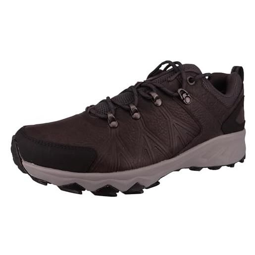 Columbia peakfreak ii outdry leather - scarpe da trekking ed escursionismo a vita bassa, ti grey steel, dark grey, 