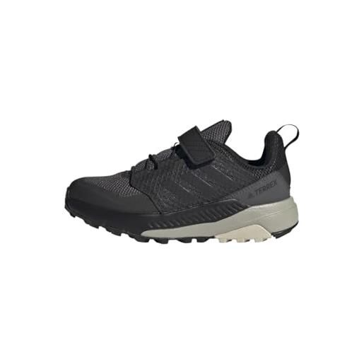adidas terrex trailmaker hiking, sneakers unisex - bambini e ragazzi, grey five core black alumina, 38 2/3 eu