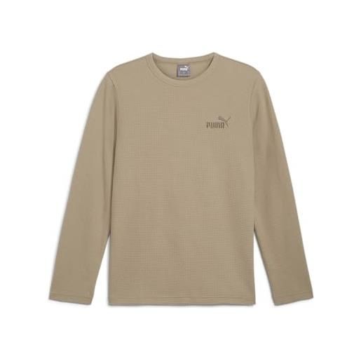 PUMA ess elevated waffle longsleeve tee - magliette, 681888