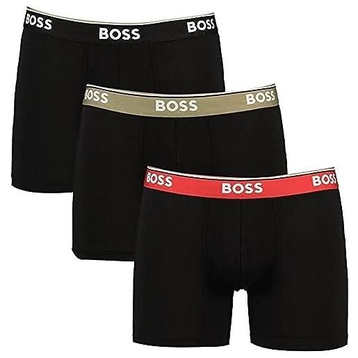 BOSS boxerbr 3p power boxer a pantaloncino, multicolore open miscellaneous969, xl