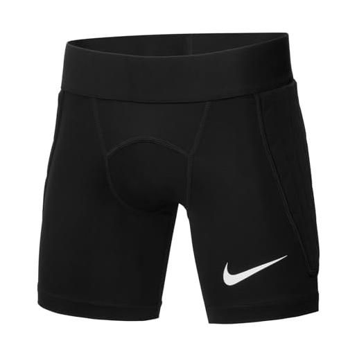 Nike padded goalie, pantaloncini da portiere bambino, nero/nero/bianco, l