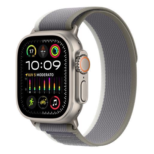 SMARTWATCH apple watch ultra 2 (2023) gps + cellular 49mm titanium case green/grey trail loop s/m eu
