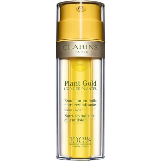 Clarins plant gold fluido in olio viso nutriente rivitalizzante 35 ml