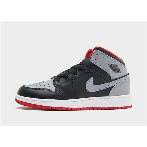 Nike air 1 mid junior, black/fire red/white/cement grey
