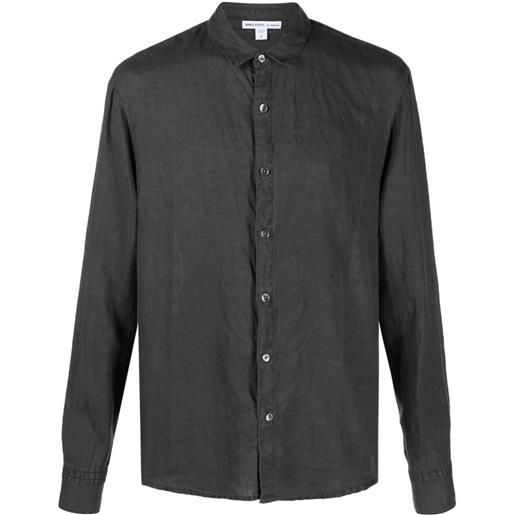 James Perse camicia con colletto classico - grigio