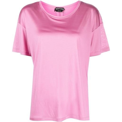 TOM FORD t-shirt con applicazione - rosa