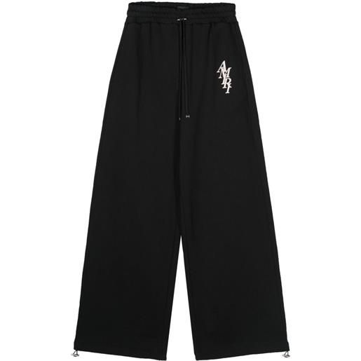 AMIRI pantaloni sportivi con logo - nero