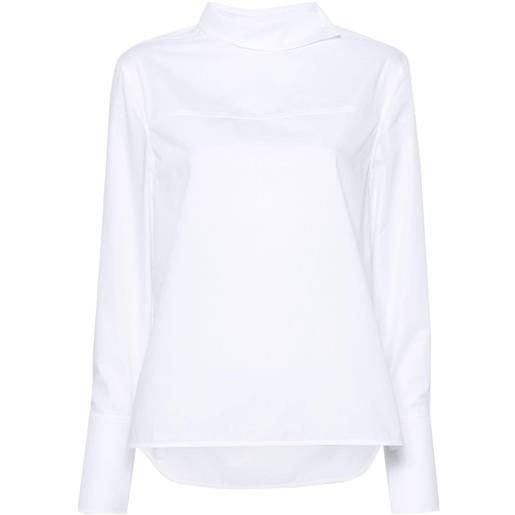 Victoria Beckham blusa asimmetrica - bianco