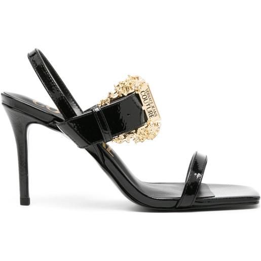 Versace Jeans Couture sandali emily con cinturino posteriore 95mm - nero