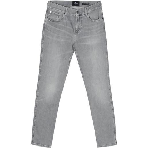 7 For All Mankind jeans slim a vita media - grigio