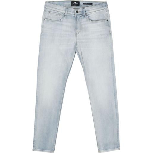 7 For All Mankind jeans slim a vita media - blu