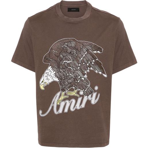 AMIRI t-shirt con stampa - marrone