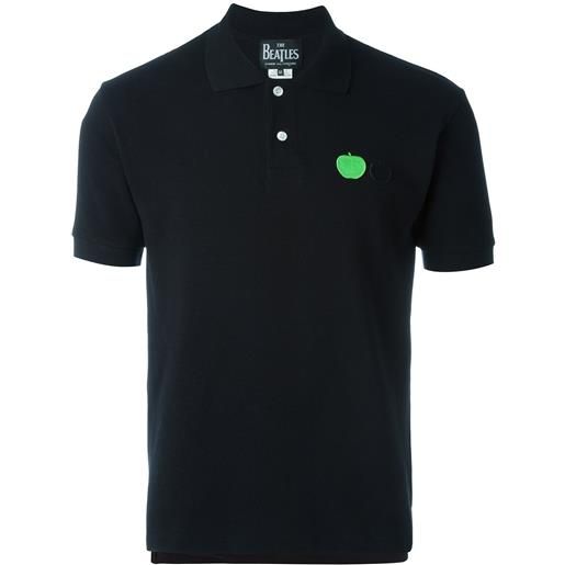The Beatles X Comme Des Garçons embroidered apple polo shirt - nero