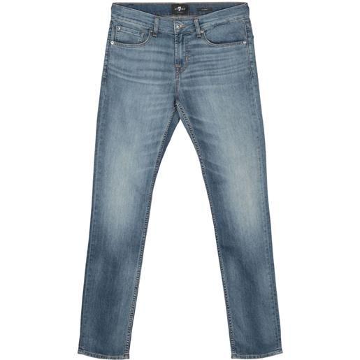 7 For All Mankind jeans slim a vita media - blu