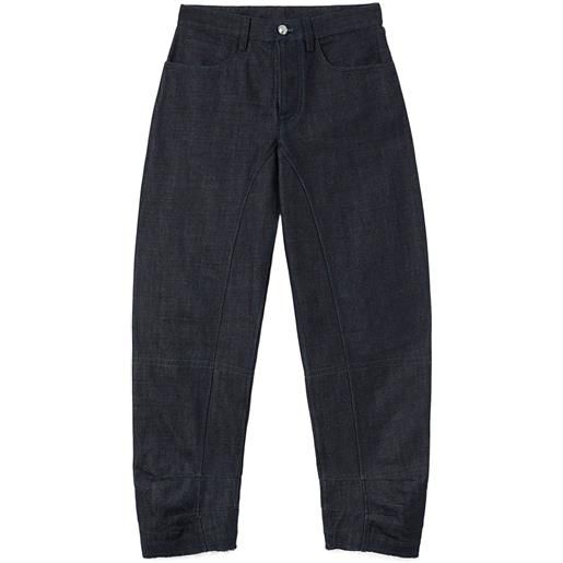 Jil Sander jeans affusolati crop - nero