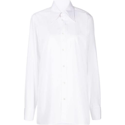 Maison Margiela camicia con colletto a punta - bianco