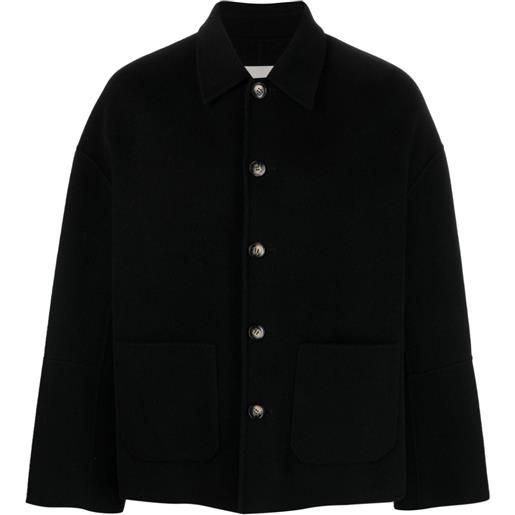 Nanushka giacca-camicia seger - nero