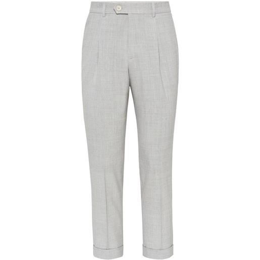 Brunello Cucinelli pantaloni sartoriali slim - grigio
