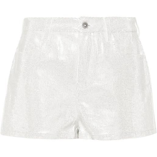 Ermanno Scervino shorts con strass - bianco
