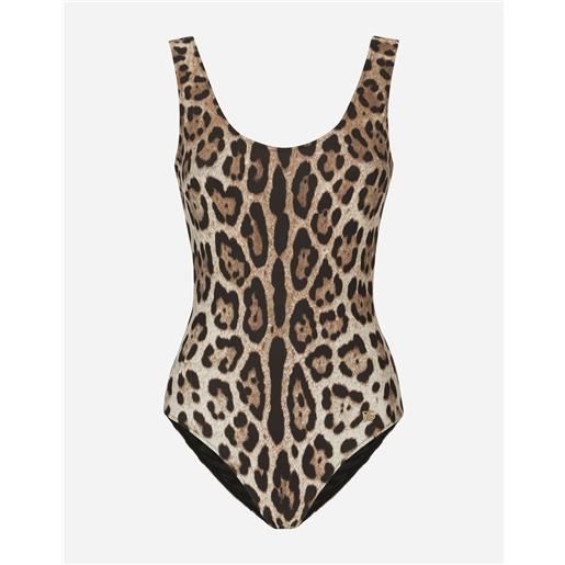 Dolce & Gabbana costume intero stampa leopardo