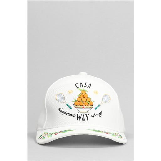 Casablanca cappello in cotone bianco