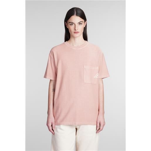 Autry t-shirt in cotone rosa
