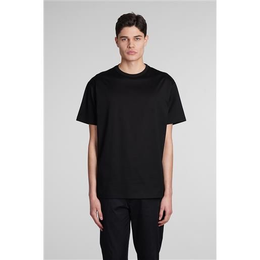 Low Brand t-shirt b150 embroidery in cotone nero