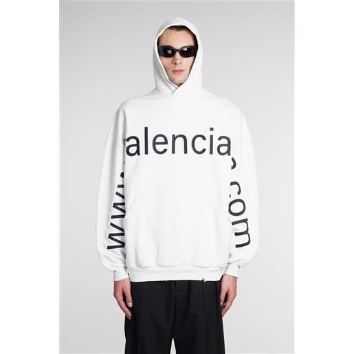 Balenciaga felpa in cotone bianco