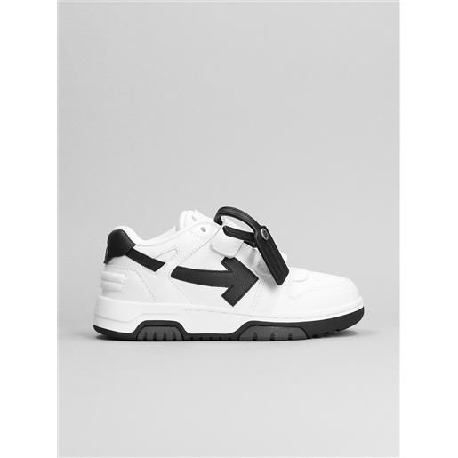 Off White kids sneakers out of office in poliestere bianca