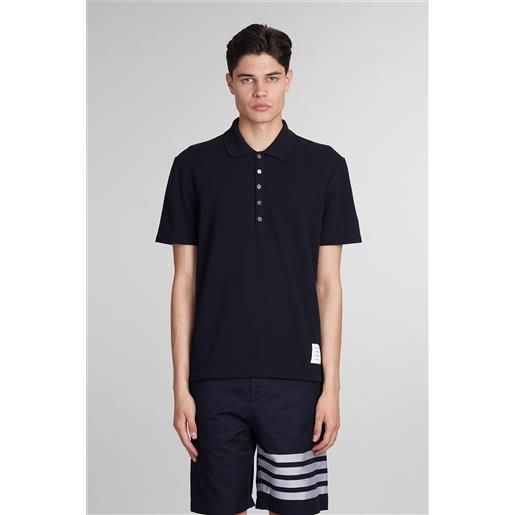 Thom Browne polo in cotone blu