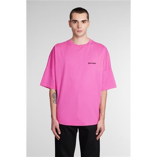 Palm Angels t-shirt in cotone fucsia