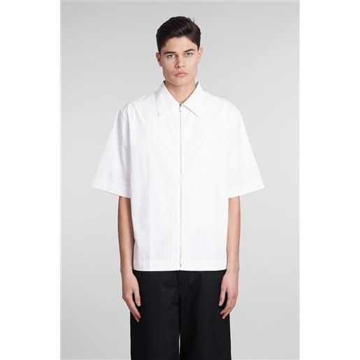 Givenchy camicia shirt in cotone bianco