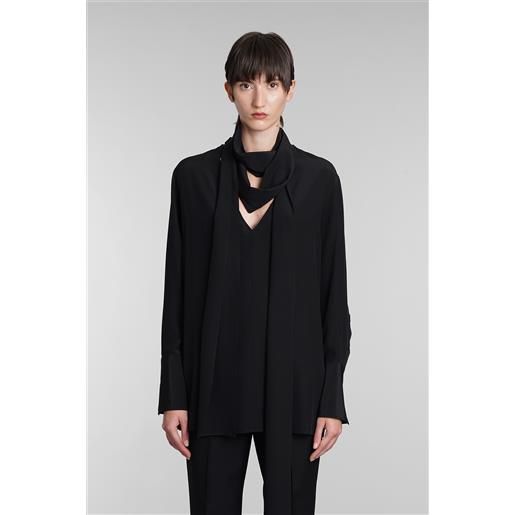 Givenchy blusa in seta nera