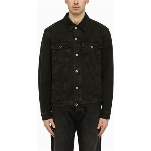 Off-White™ giacca jeans nera con logo