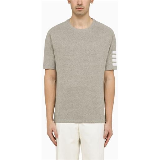 Thom Browne t-shirt 4-bar grigio chiara