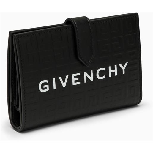 Givenchy portafoglio g-cut nero in pelle