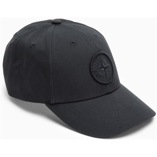 Stone Island cappello da baseball blu navy con logo