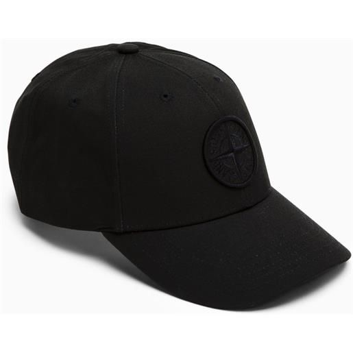 Stone Island cappello da baseball nero con logo