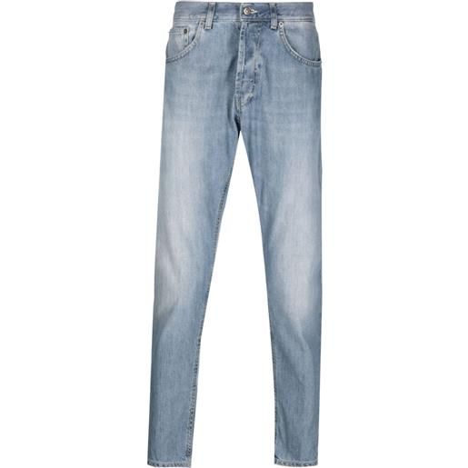 DONDUP jeans affusolati con effetto sfumato - blu