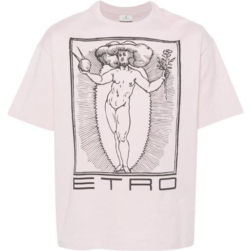 ETRO t-shirt con stampa - rosa