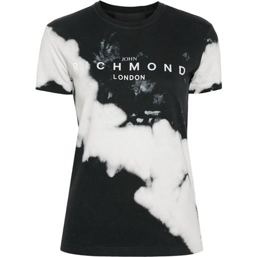 John Richmond t-shirt con stampa - nero