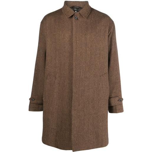 Mackintosh cappotto soho spigato - marrone