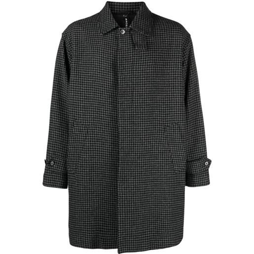 Mackintosh cappotto con motivo pied-de-poule - grigio