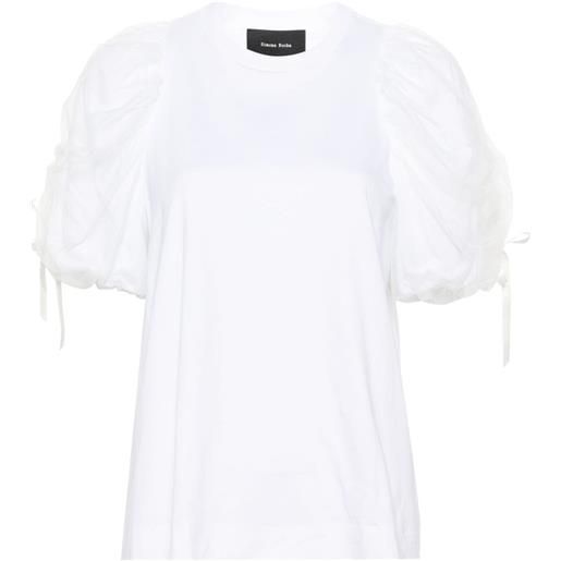 Simone Rocha t-shirt con ruches - bianco