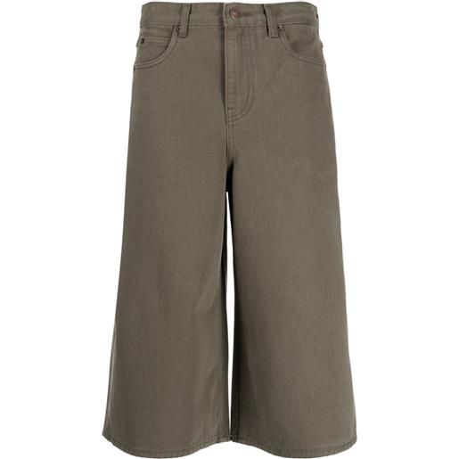 Low Classic shorts denim a gamba ampia - marrone