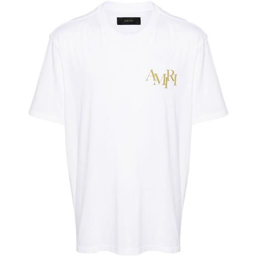 AMIRI t-shirt champagne - bianco