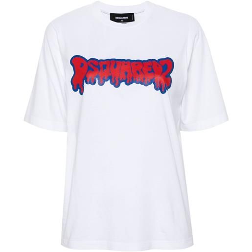 Dsquared2 t-shirt easy fit - bianco