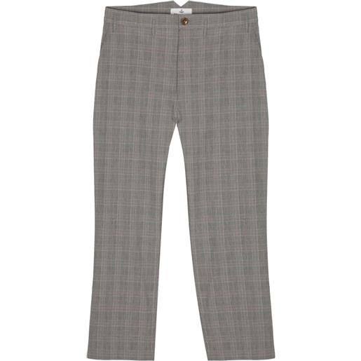 Vivienne Westwood pantaloni crop principe di galles - grigio